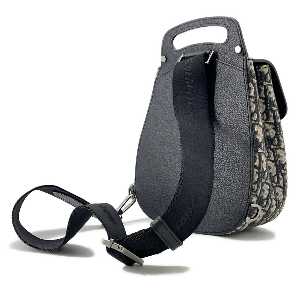 Christian Dior Body Bum Crossbody Belt Bag Oblique Gallop Sling Trotter Black - Picture 2 of 12